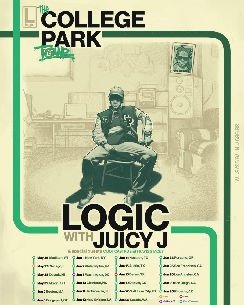 logic college park tour poster
